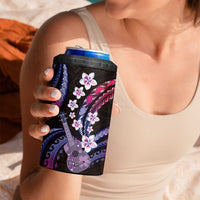 Hawaiian Ukulele 4 in 1 Can Cooler Tumbler Sweet Dream Fantastic Plumeria