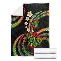 Hawaii Turtles Plumeria Blanket Reggae Polynesian Pattern LT01 - Polynesian Pride