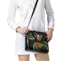 Hawaii Turtles Plumeria Shoulder Handbag Reggae Polynesian Pattern