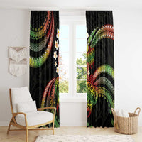 Hawaii Turtles Plumeria Window Curtain Reggae Polynesian Pattern LT01 - Polynesian Pride