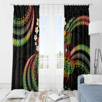 Hawaii Turtles Plumeria Window Curtain Reggae Polynesian Pattern LT01 - Polynesian Pride