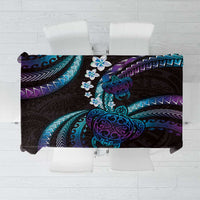 Hawaii Turtles Plumeria Tablecloth Amethyst Gradient Polynesian Pattern LT01 Purple - Polynesian Pride