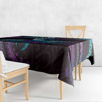 Hawaii Turtles Plumeria Tablecloth Amethyst Gradient Polynesian Pattern LT01 - Polynesian Pride