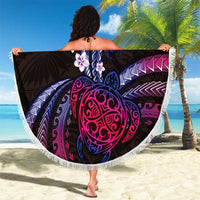 Hawaii Turtles Plumeria Beach Blanket Sweet Gradient Polynesian Pattern LT01 - Polynesian Pride