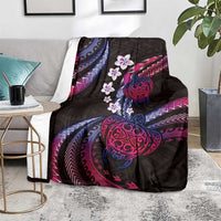 Hawaii Turtles Plumeria Blanket Sweet Gradient Polynesian Pattern LT01 - Polynesian Pride