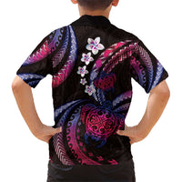 Hawaii Turtles Plumeria Hawaiian Shirt Sweet Gradient Polynesian Pattern LT01 - Polynesian Pride