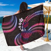 Hawaii Turtles Plumeria Sarong Sweet Gradient Polynesian Pattern