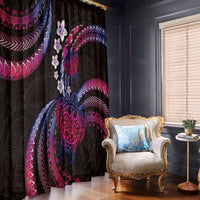Hawaii Turtles Plumeria Window Curtain Sweet Gradient Polynesian Pattern LT01 - Polynesian Pride