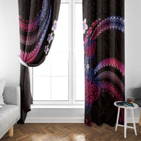 Hawaii Turtles Plumeria Window Curtain Sweet Gradient Polynesian Pattern LT01 - Polynesian Pride