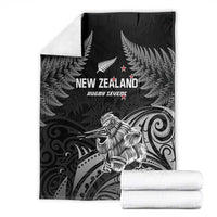 New Zealand 2024 Rugby Blanket Silver Fern Aotearoa Kiwi LT01 - Polynesian Pride