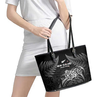 New Zealand 2024 Rugby Leather Tote Bag Silver Fern Aotearoa Kiwi LT01 - Polynesian Pride