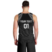 Custom New Zealand 2024 Rugby Men Tank Top Silver Fern Aotearoa Kiwi LT01 - Polynesian Pride