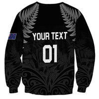 Custom New Zealand 2024 Rugby Sweatshirt Silver Fern Aotearoa Kiwi LT01 - Polynesian Pride