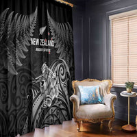 New Zealand 2024 Rugby Window Curtain Silver Fern Aotearoa Kiwi LT01 - Polynesian Pride