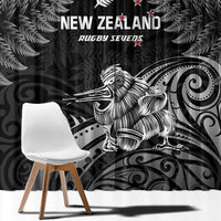 New Zealand 2024 Rugby Window Curtain Silver Fern Aotearoa Kiwi LT01 - Polynesian Pride