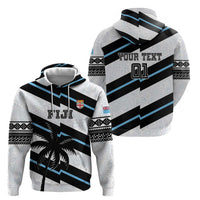 Custom Fiji 2024 Rugby Hoodie Fijian Tapa Pattern