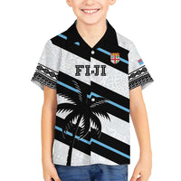 Custom Fiji 2024 Rugby Kid Hawaiian Shirt Fijian Tapa Pattern