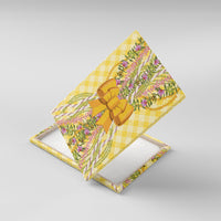 Hawaii Palaka Pikake Lokelani Plumeria Canvas Wall Art Melemele Coquette Bow