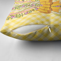 Hawaii Palaka Pikake Lokelani Plumeria Pillow Cover Melemele Coquette Bow
