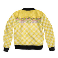 Hawaii Palaka Pikake Lokelani Plumeria Sleeve Zip Bomber Jacket Melemele Coquette Bow