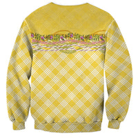Hawaii Palaka Pikake Lokelani Plumeria Sweatshirt Melemele Coquette Bow