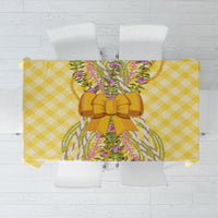 Hawaii Palaka Pikake Lokelani Plumeria Tablecloth Melemele Coquette Bow