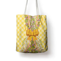 Hawaii Palaka Pikake Lokelani Plumeria Tote Bag Melemele Coquette Bow