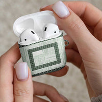 Samoa Siapo Green Trimmed AirPods Case Samoa White Sunday LT01 - Polynesian Pride