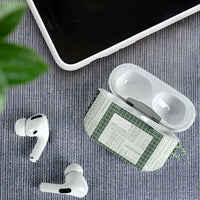 Samoa Siapo Green Trimmed AirPods Case Samoa White Sunday - Polynesian Pride