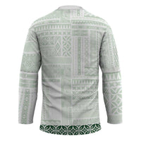Samoa Siapo Green Trimmed Hockey Jersey Samoa White Sunday LT01 - Polynesian Pride