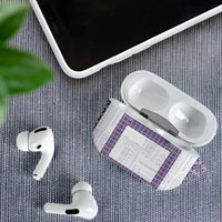 Samoa Siapo Purple Trimmed AirPods Case Samoa White Sunday LT01 - Polynesian Pride