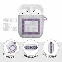 Samoa Siapo Purple Trimmed AirPods Case Samoa White Sunday LT01 - Polynesian Pride