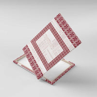 Samoa Siapo Red Trimmed Canvas Wall Art Samoa White Sunday - Polynesian Pride