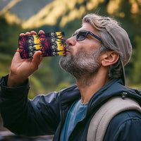 Hawaii Hibiscus Palm Tree Sunset 4 in 1 Can Cooler Tumbler Tropical Style - Polynesian Pride