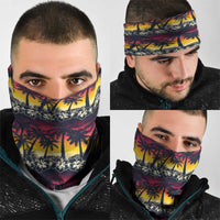 Hawaii Hibiscus Palm Tree Sunset Neck Gaiter Tropical Style - Polynesian Pride