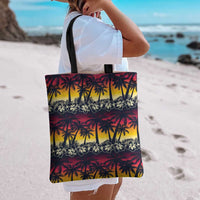 Hawaii Hibiscus Palm Tree Sunset Tote Bag Tropical Style - Polynesian Pride