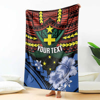 Personalised Vanuatu Tafea Province Blanket Unique Tropical Tribal Pattern LT01 - Polynesian Pride