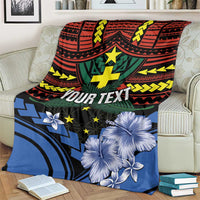 Personalised Vanuatu Tafea Province Blanket Unique Tropical Tribal Pattern LT01 - Polynesian Pride