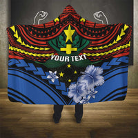 Personalised Vanuatu Tafea Province Hooded Blanket Unique Tropical Tribal Pattern LT01 - Polynesian Pride