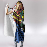 Personalised Vanuatu Tafea Province Hooded Blanket Unique Tropical Tribal Pattern LT01 - Polynesian Pride