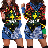 Personalised Vanuatu Tafea Province Hoodie Dress Unique Tropical Tribal Pattern