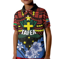 Personalised Vanuatu Tafea Province Kid Polo Shirt Unique Tropical Tribal Pattern