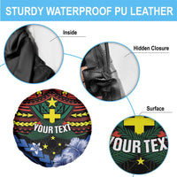 Personalised Vanuatu Tafea Province Spare Tire Cover Unique Tropical Tribal Pattern LT01 - Polynesian Pride