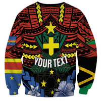 Personalised Vanuatu Tafea Province Sweatshirt Unique Tropical Tribal Pattern LT01 - Polynesian Pride