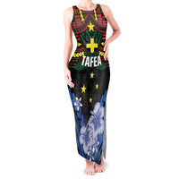 Personalised Vanuatu Tafea Province Tank Maxi Dress Unique Tropical Tribal Pattern LT01 Women Colorful - Polynesian Pride