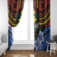 Personalised Vanuatu Tafea Province Window Curtain Unique Tropical Tribal Pattern LT01 - Polynesian Pride