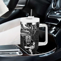 New Zealand and South Africa Rugby Tumbler With Handle Silver Fern Protea Pattern LT01 - Polynesian Pride