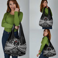 Toitu Te Tiriti Aotearoa Silver Fern Grocery Bag New Zealand Maori Pattern LT01 - Polynesian Pride