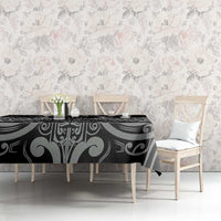 Toitu Te Tiriti Aotearoa Silver Fern Tablecloth New Zealand Maori Pattern LT01 - Polynesian Pride