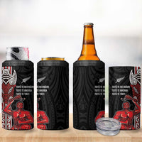 Toitu Te Reo Maori Toitu Te Whenua Toitu Te Tiriti 4 in 1 Can Cooler Tumbler Maori Warrior